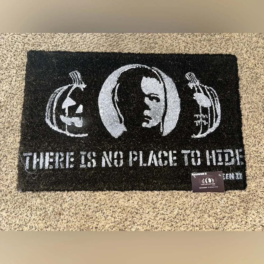 Halloween Doormat - Black and White